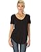 Lyss Loo Women's Madly Deep-V Neck Tunic Shirt Top