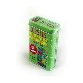 Jesus - first aid in a tin - plasters / band aids