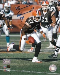 Braylon Edwards Signed Browns 8x10 Photo