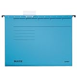 Produkt-Bild: Esselte Leitz 19853035 H&auml;ngemappe Alpha , Colorspankarton, 5 St&uuml;ck, blau