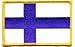 Finland iron-on embroidered patch