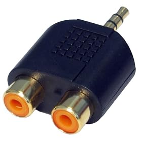 3.5mm Jack to Twin Phono Adapter