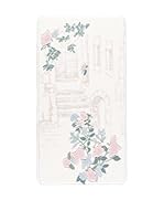 Pandora Alfombra de Baño Flower Blanco/Rosa 57 x 100 cm