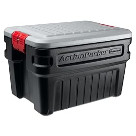 Rubbermaid 1172 ActionPacker Storage Box, 24-Gallon