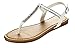 Top Moda Yt-47 Womens Flat Thong Buckle Sling Back Sandals