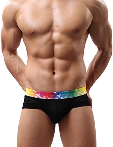KAYIZU Men's Modal Mesh Briefs Comfortable Underwear