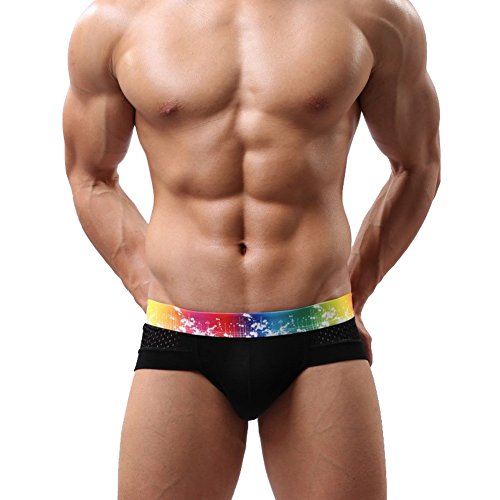 KAYIZU Men's Modal Mesh Briefs Comfortable Underwear