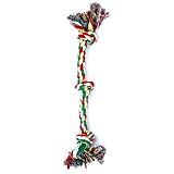 Dog Life 3-Knot Rope Dog Toy, Multi-Color - Large, 25-1/4 Inch