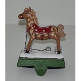 Child's Hobby Horse Cast Iron Mantle Stocking Holder