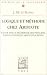 Books : Logique et méthode chez Aristote