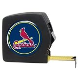 MLB St. Louis Cardinals 25' Black Tape Measure