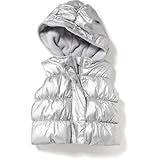 オールドネイビー OLD NAVY/ フードメタリックフロストフリーベスト シルバー アウターベスト 18～24ヶ月【並行輸入】