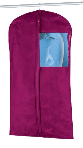 Wenko 3792673500 Kleidersack Brombeere - 2er Set, atmungsaktiv, Vlies, je 60 x 100 cm, brombeerfarben