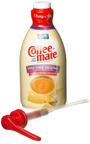 Coffee-Mate Sweetened Original Creamer (concentrated) with Pump, 50.7-Ounce Units (Pack of 2)
