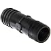 Thogus Polyethylene Tube Fitting, Coupler, Black, Barbed