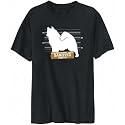 T-Shirt Mens Black " CORRECTIONAL DEPT. Samoyed " Dogs