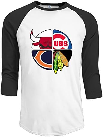 DDTD Chicago Bulls Men's Activewear Raglan Tee, Black ,XL