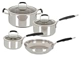 Oster Bradford 7 Piece Cookware Set, Stainless Steel Oster Bradford 7 Piece Cookware Set, Stainless Steel