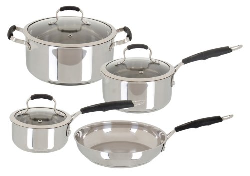 Oster Bradford 7 Piece Cookware Set - Stainless Steel product image