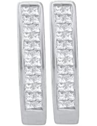 0.50CTW DIAMOND INVISIBLE HOOPS