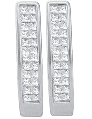 0.50CTW DIAMOND INVISIBLE HOOPS
