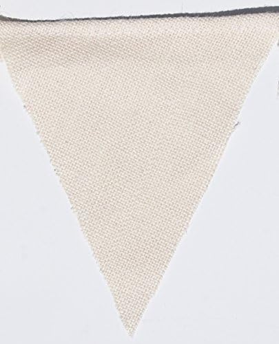 Decorative Gold Chevron Fabric and Burlap Pennant Banner (60" long)