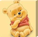 Official Disney Canvas Print 25 x 25cm Disney Animated Baby Winnie the Pooh Adorable A.A.Milne Character Canvas Perfect for Any Child's Bedroom or Nursery