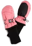 SnowStoppers Nylon Snow Mittens (Pink, Medium)