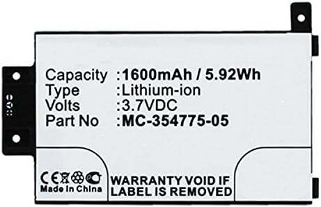 Extended 1600mAh Replacement 58-000049, MC-354775-05, S13-R1-D, S13-R1-S Battery for 2013 2nd Generation Amazon Kindle Paperwhite DP75SDI 6" e-Reader with Installation Tools