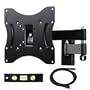 VideoSecu New Black Swing Wall Mount Bracket 20 Inch Extending 55lbs Weight Capacity For Middle Size Sharp LG Plasma LCD LED TV ML523B M18