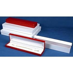 6 Bracelet Watch Gift Boxes Red Leather Case Display