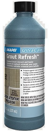 Mapei UltraCare Grout Refresh, Universal Grout Colorant & Sealer, 8 oz Bottle – Easy Grout Restoration & Protection, 5104 Timberwolf