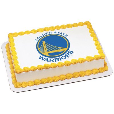 1/4 Sheet Cake - NBA Golden State Warriors - Edible Cake or Cupcake Topper - D758