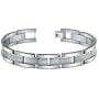 Tungsten Matte and High Polish Link Bracelet for Men