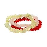 3 Genuine Pink Genuine Sea Bamboo Coral, New Jade, Rose Quartz Chip Bracelet Set