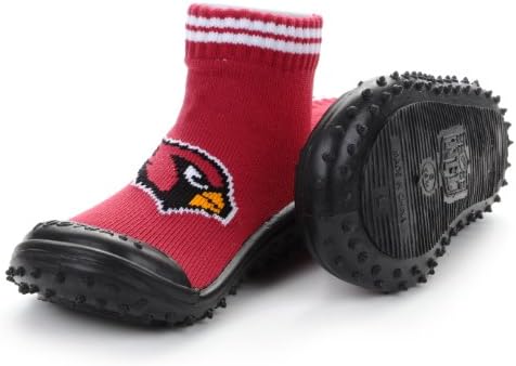 NFL Arizona Cardinals Infant Skidders Gripper Socks - Cardinal/Black (24 Months)