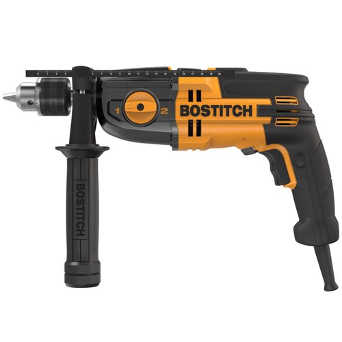 BOSTITCH BTE140K 7Amp 1/2Inch VSR 2Speed Hammer Drill Kit Hardware
