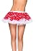 Chiffon Mini Petticoat With Flocked Polka Dots