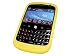iGadgitz Yellow Silicone Skin Case Cover for BlackBerry Bold 9000 + Screen Protector