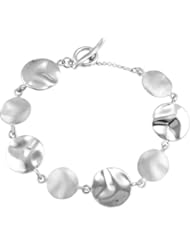 Fashion Circle Link Bracelet in Sterling Silver