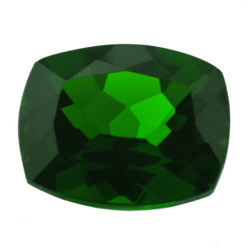 Siberian Chrome Diopside 10x8 MM Cushion Brilliant Cut: 2.70 Carats