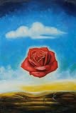 Art Reproduction Oil Painting - Dali Paintings: Meditative Rose - Large 24 X 36 - Hand Painted Canvas Art