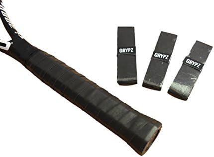 GRYPZ X-Grip Racket Grip, 3-Pack [Free Shipping] - Replacement overgrip for Tennis, Squash, Badminton, Racquetball, Pickleball - Black, Blue, Yellow, Purple, Red - Look Good. Play Better.