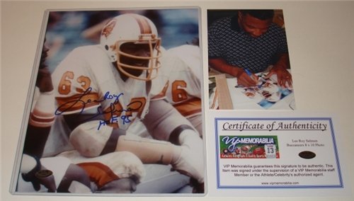 Lee Roy Selmon Tampa Bay Buccaneers/Bucs Autographed/Hand Signed 8 x 10 Photo