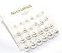 Gorgeous Set of 12 Faux Pearl Stud/Post Set Earrings