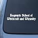 HOGWARTS SCHOOL OF WITCHCRAFT - Car Decal Sticker A1608 | Vinyl Color: White