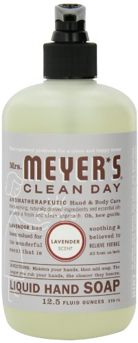 Mrs. Meyer's Clean Day Liquid Hand Soap, Lavender, 12.5-Ounce Bottles (Case of 6)