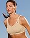 Champion Women's Double Dry Distance Underwire Sports Bra, White, 34/36C/D
