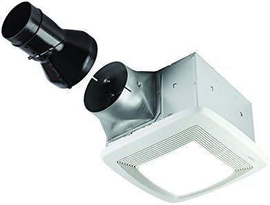 RB80L ULTRA PRO™ Series Single-Speed Exhaust Fan and Light, Ventilation Fan with Room-Side Installation, ENERGY STAR® Certified, <0.3 Sones,,White