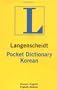 Langenscheidt's Pocket Dictionary Korean/English English/Korean
